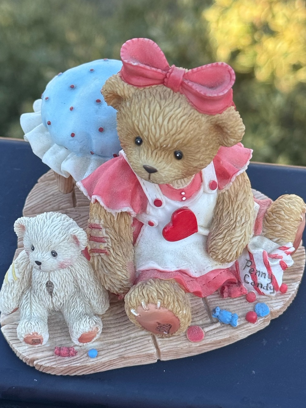 Cherished Teddies Brown Bear Figurine / Candy - You Are A Sweetie